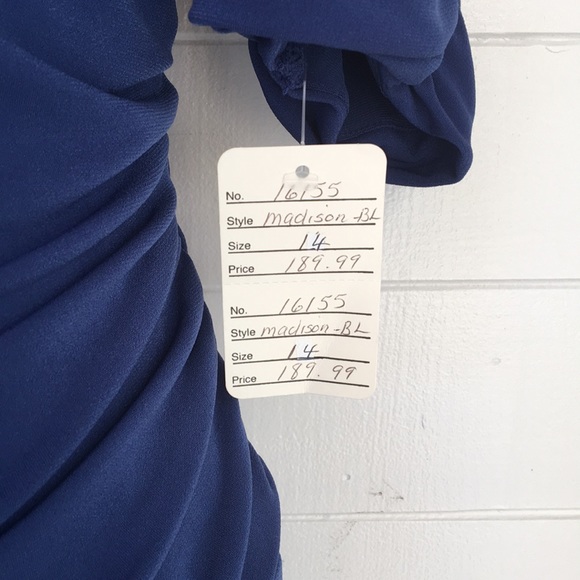 NEW WITH TAGS! Sleeq Lined with Control Panels Blue Dress 3029 - Picture 3 of 10